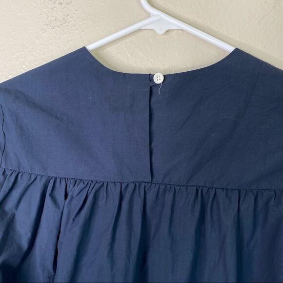 WOOD WOOD Vega Long Sleeeve Navy Shirt - Picture 6 of 11